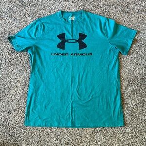 Under Armour men’s teal T-shirt. Size XL.